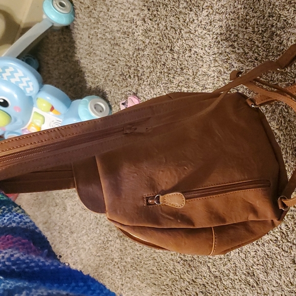 Tan backpack/purse - Picture 3 of 3